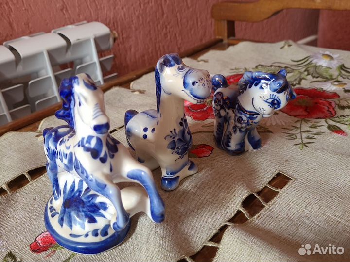 Набор статуэтки гжэль фарфор