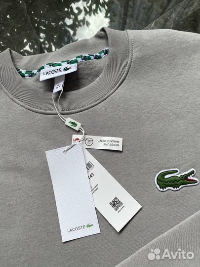 Свитшот мужской lacoste на флисе