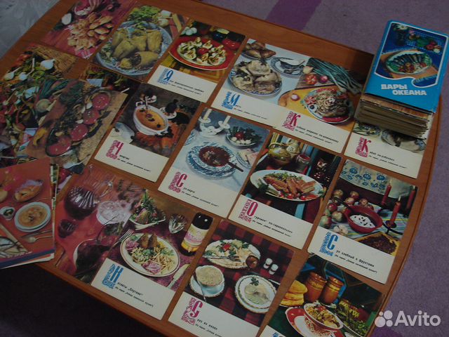 Открытки с рецептами кухонь республик