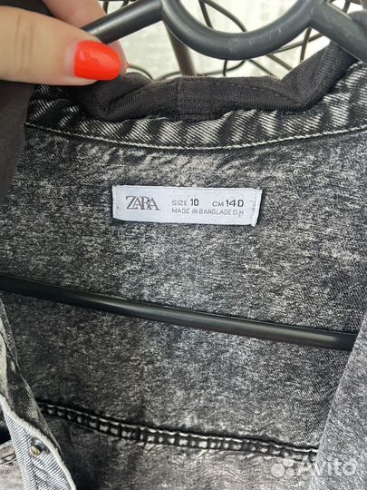 Джинсовая куртка zara 140 размер