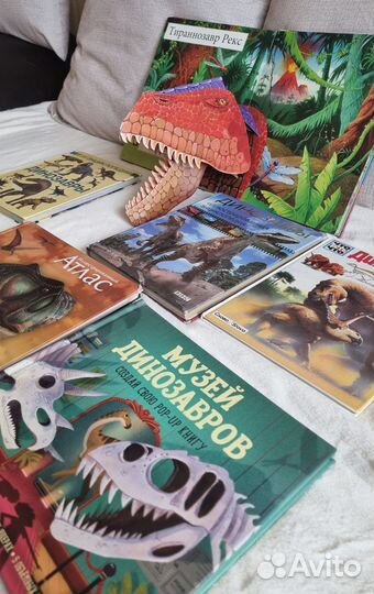 Книги про динозавров (6шт)