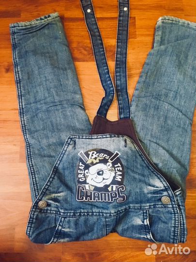 Джинсовый комбинезон