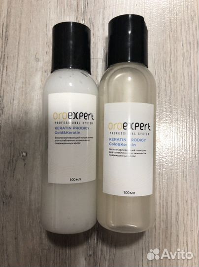 Шампунь и кондиционер Oro Expert Keratin кератин