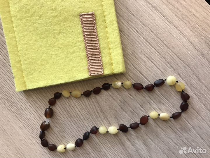 Янтарные бусы детские