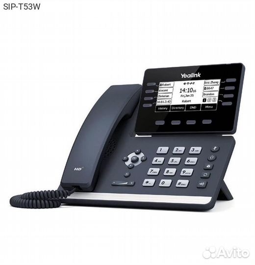 IP-телефон Yealink SIP-T53W SIP Чёрный, SIP-T53W
