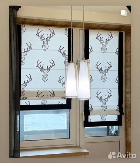 Римские шторы на балкон