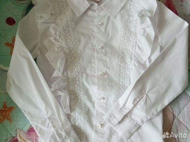 Блузка школьная 128