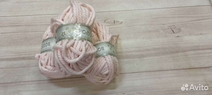 Пряжа полушерсть толстая турецкая
