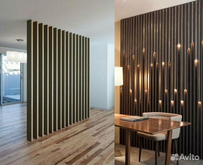 Рейка деревянная декоративная