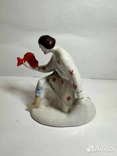 Статуэтка Садко с Золотой рыбеой