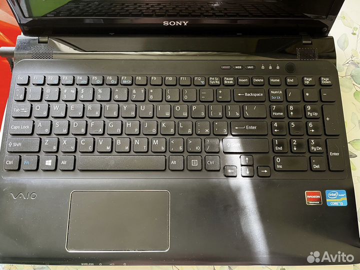 Ноутбук sony vaio 15