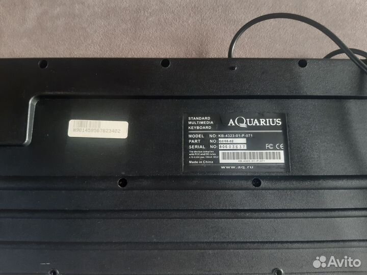 Клавиатура aquarius kb-4323-01-p-071