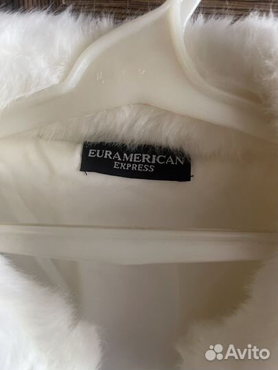 Искусственная шуба белая