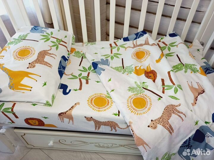 Комплект постельного белья в детскую кроватку