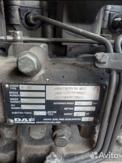 Двигатель мотор Daf xf95 xe280c 380л.с