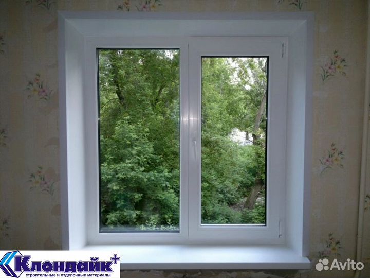 Окно пластиковое двухстворчатое