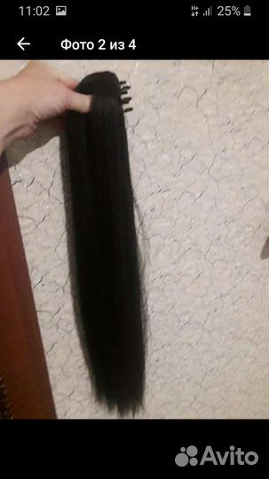 Хвост шиньон на крабе