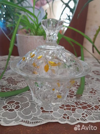 Вазочки хрустальные, набор для специй