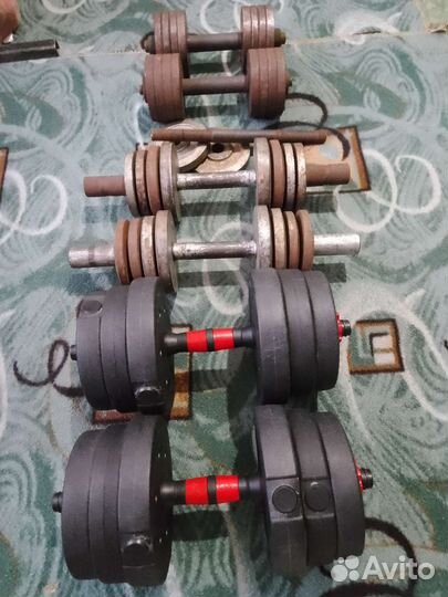 Гантели разборные и штанга