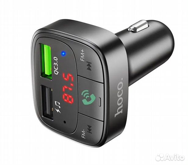 Фм модулятор (трансмиттер) hoco E59 c bluetooth