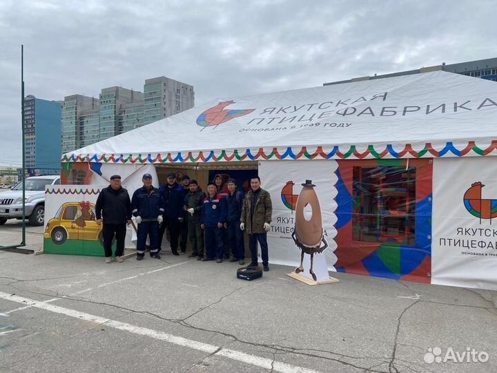 Палатка шатер для выставки любого размера