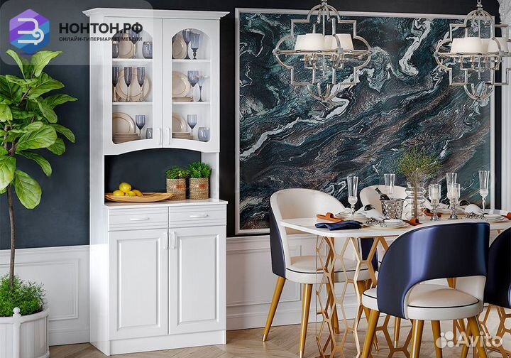 Буфет Констанция 2-х створчатый белый