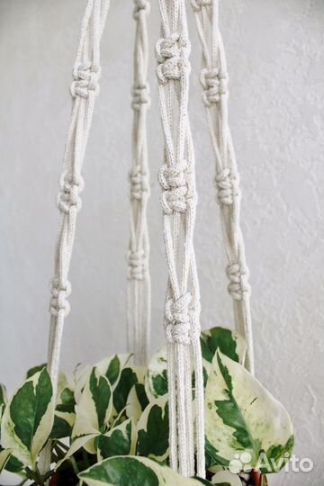 Подвес для кашпо макраме