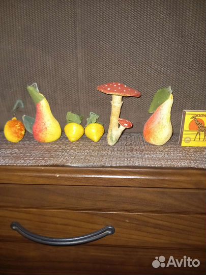 Елочные игрушки СССР ватные