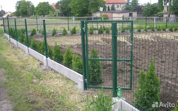 Забор из 3D сетки цена за метр работа по договору