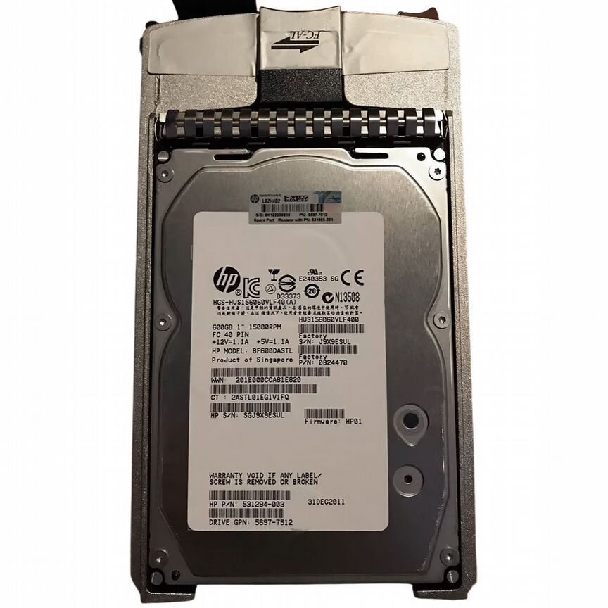 [531995-001] Жесткий Диск Hp Eva 600gb Fibre Channel 531995-001