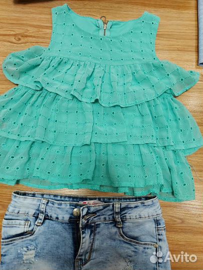 Блузка летняя девочка 140