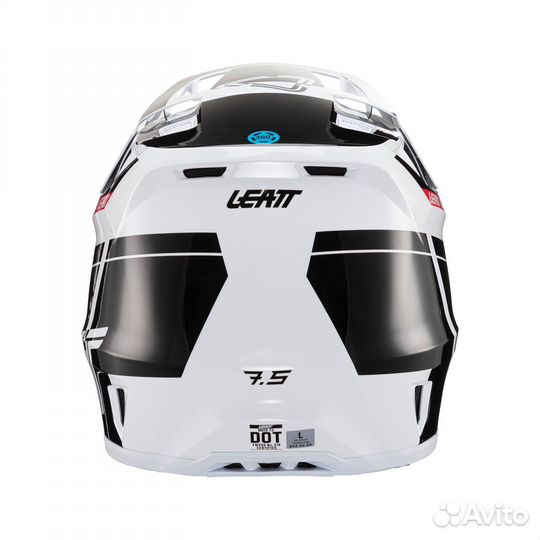 Black White Новый Шлем Leatt Moto 7.5 Helmet 2024