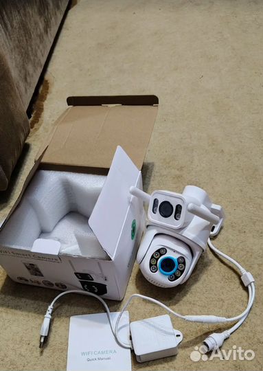 Видеокамера WiFi 8 мП с 2-мя объективами
