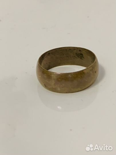 Брошь,запонки, медное кольцо старинные