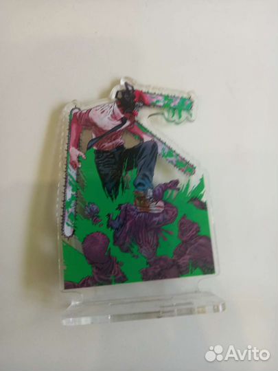 Акриловый стенд человек - бензопила аниме