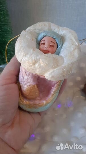 Малыш в рукавичке (ватная игрушка)