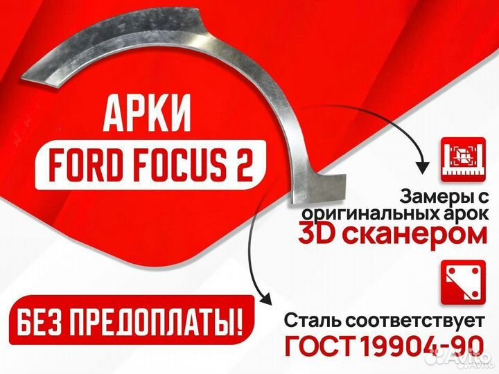 Арки ремонтные Ford Focus 2