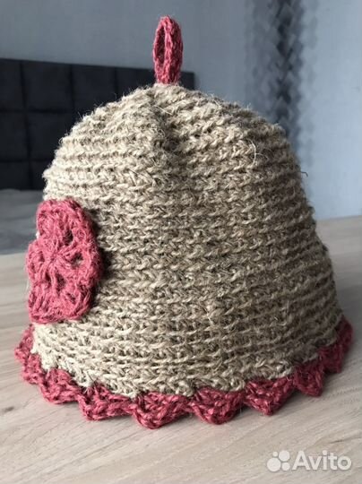 Банная шапка из джута