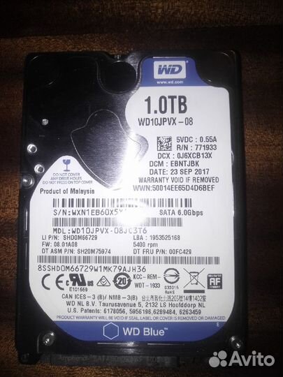 Жесткие диски SATA для ноутбука и компьютера