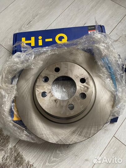 Диски тормозные передние с колодками, новые