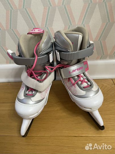 Коньки раздвижные larsen 30-33