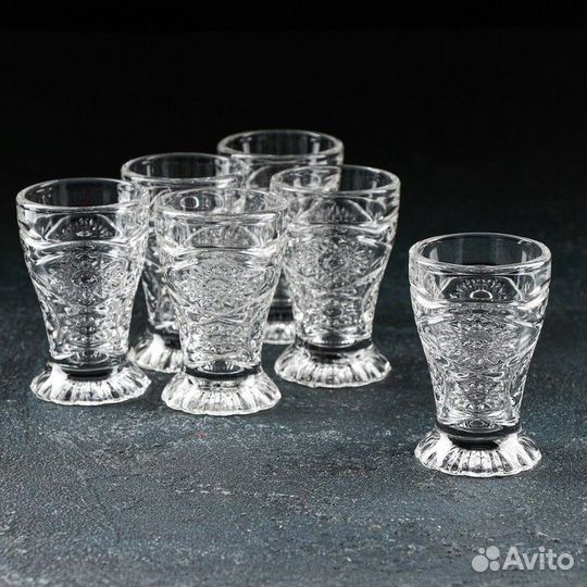 Набор стеклянных стопок Доляна «Северная звезда»