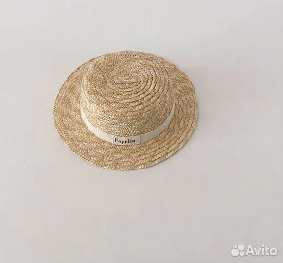 Соломенная шляпа детская