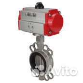 Затвор дисковый поворотный DN.ru 316L-316L-epdm Ду80 Ру16, корпус - нержавеющая сталь, диск - нержав