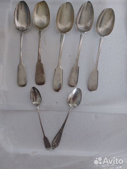 Серебряные ложки 84 пробы
