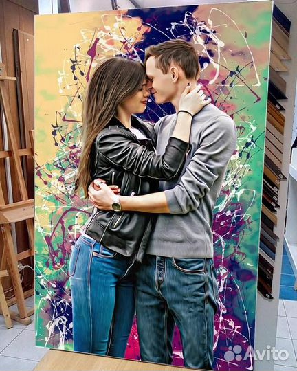 Портреты по фото на холсте в Краснодаре