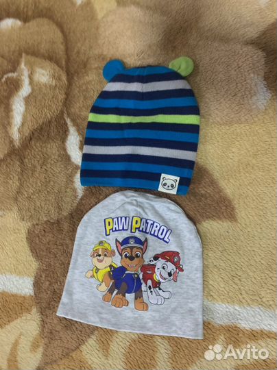 Шапки, кепи, панамки на мальчика р 0-2 г