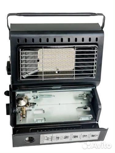 Газовый обогреватель плита с переходником 1.3 кВт