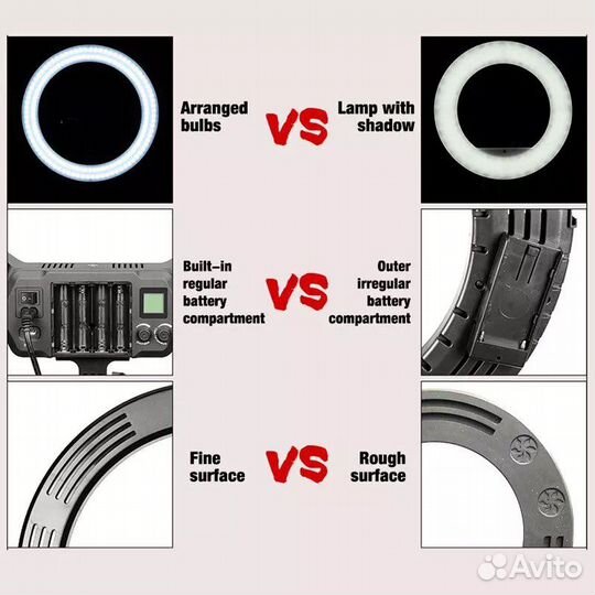 Кольцевая лампа 16 дюймов