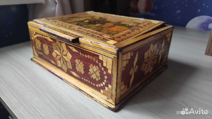 Шкатулка Три богатыря